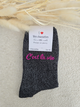 Chaussettes pailletées femme « C’est la vie »