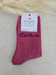 Chaussettes pailletées femme « C’est la vie »