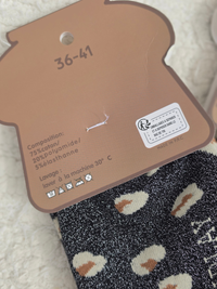 Chaussette à paillette léopard