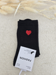 Chaussettes femme à cœur brodé - différent coloris