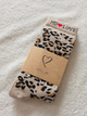 Chaussettes hautes léopard colorées Love by MD