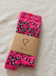 Chaussettes hautes léopard colorées Love by MD