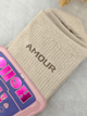 Chaussettes pailletées "AMOUR"