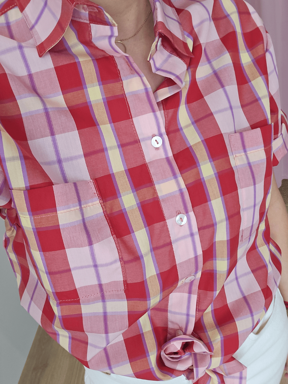 Chemise à carreaux rouges – Love By MD