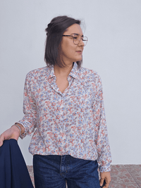 Chemise fleurie en viscose Love by MD