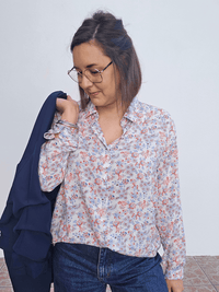Chemise fleurie en viscose Love by MD