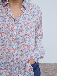 Chemise fleurie en viscose Love by MD
