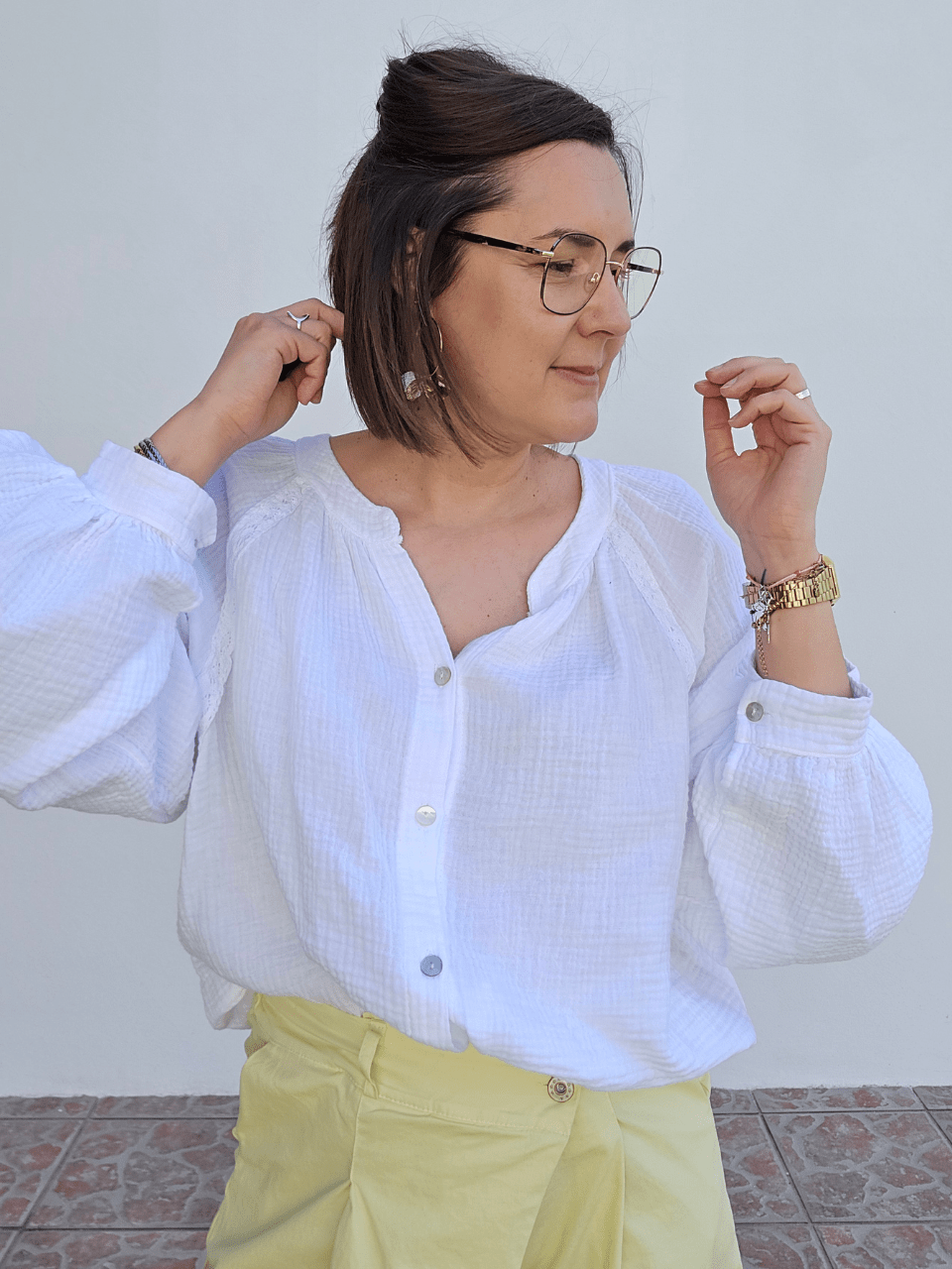 Chemise en gaze de Coton