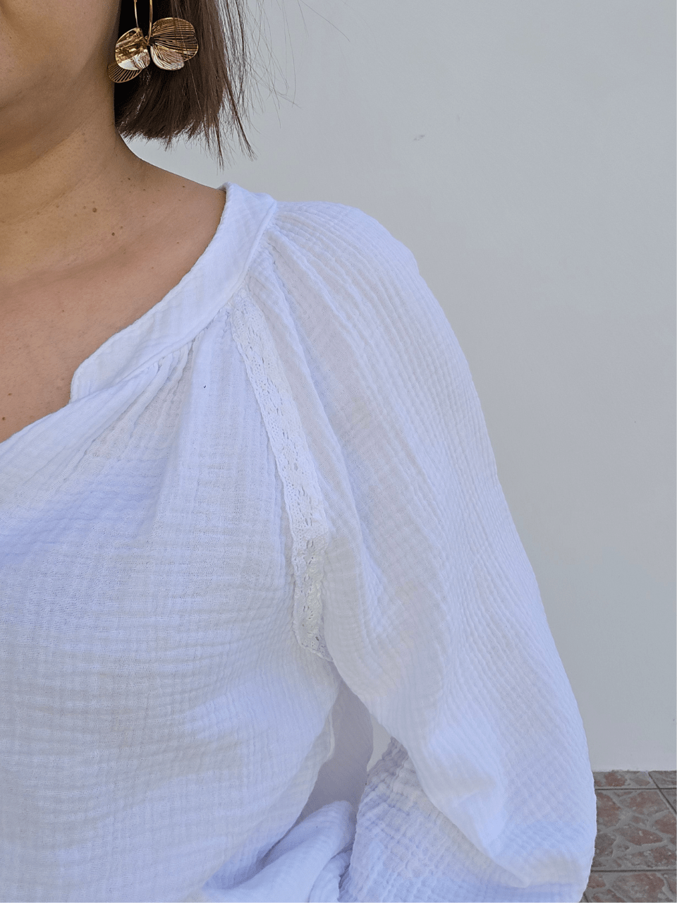 Chemise en gaze de Coton