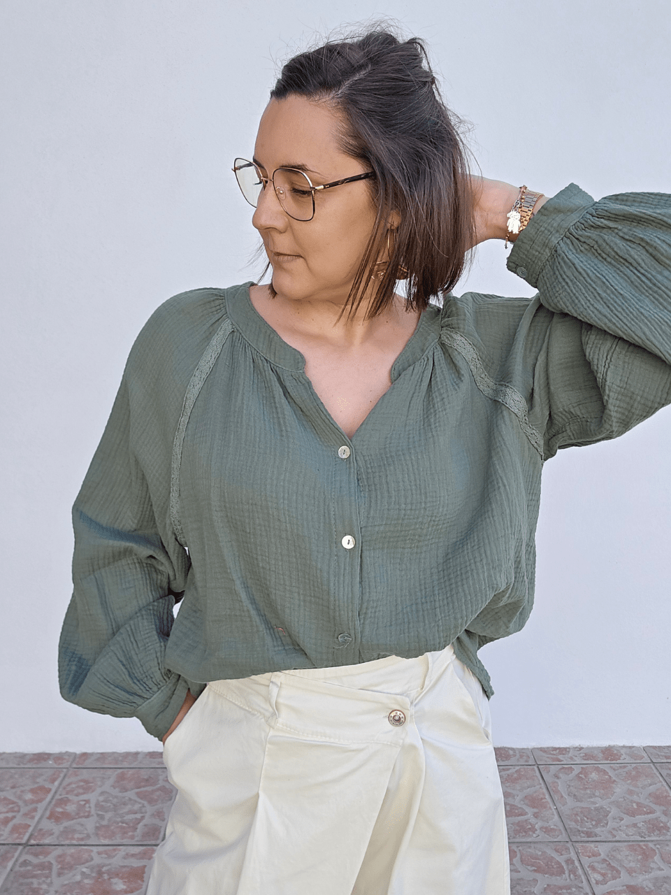 Chemise en gaze de Coton