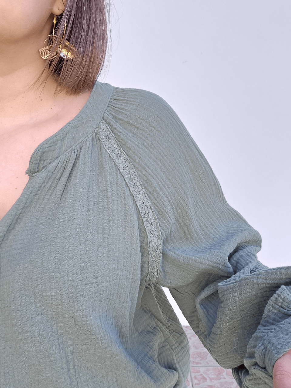 Chemise en gaze de Coton