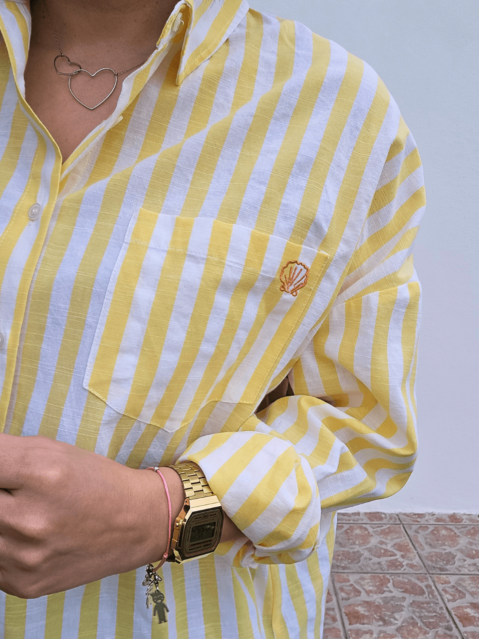 Chemise rayée “By The Sea”