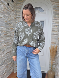 Blouse kaki femme