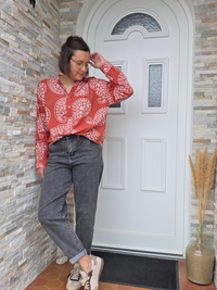 Look terracotta et gris
