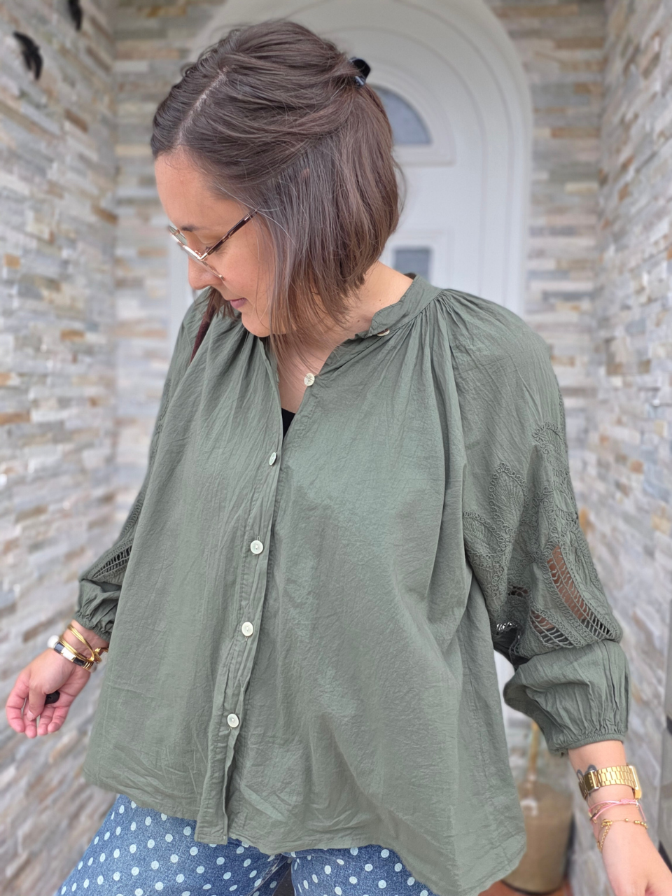 Blouse kaki