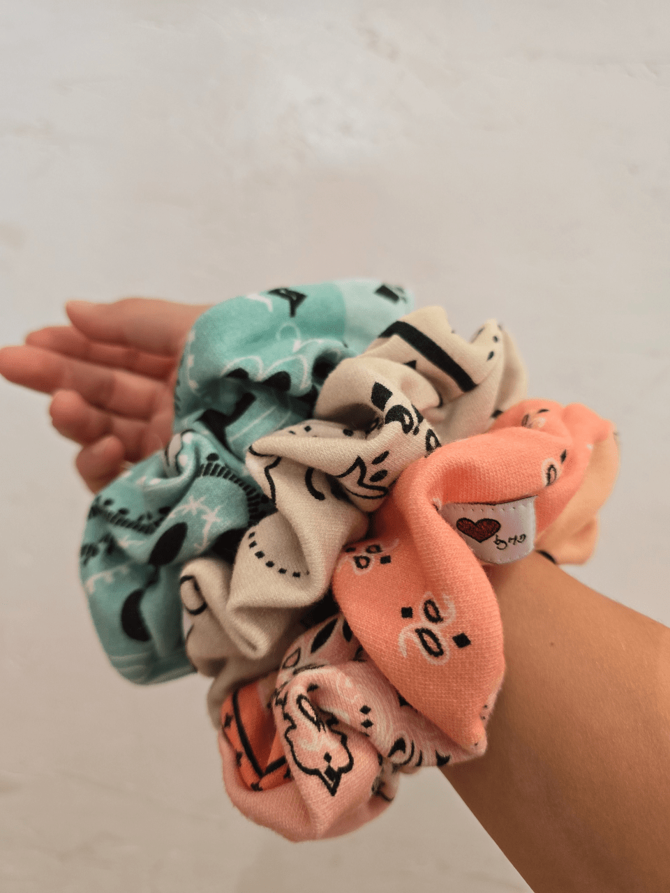 Chouchou motif bandana – Coton doux épais – Love By MD