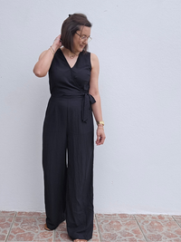 Combinaison noire femme été 