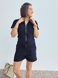 Combinaison short éponge noire Love By MD