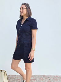 Combinaison short éponge noire Love By MD