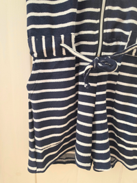 Combinaison short éponge rayée marine & blanche Love By MD