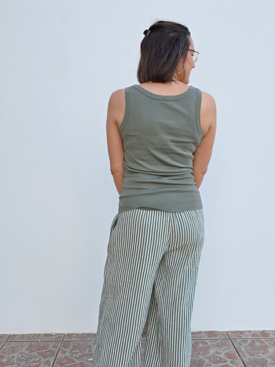 Débardeur en coton à boutons – Différents coloris – Taille unique 36 à 40
