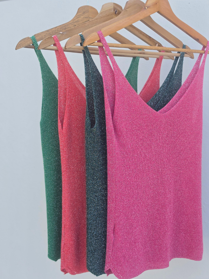 Débardeur lurex femme