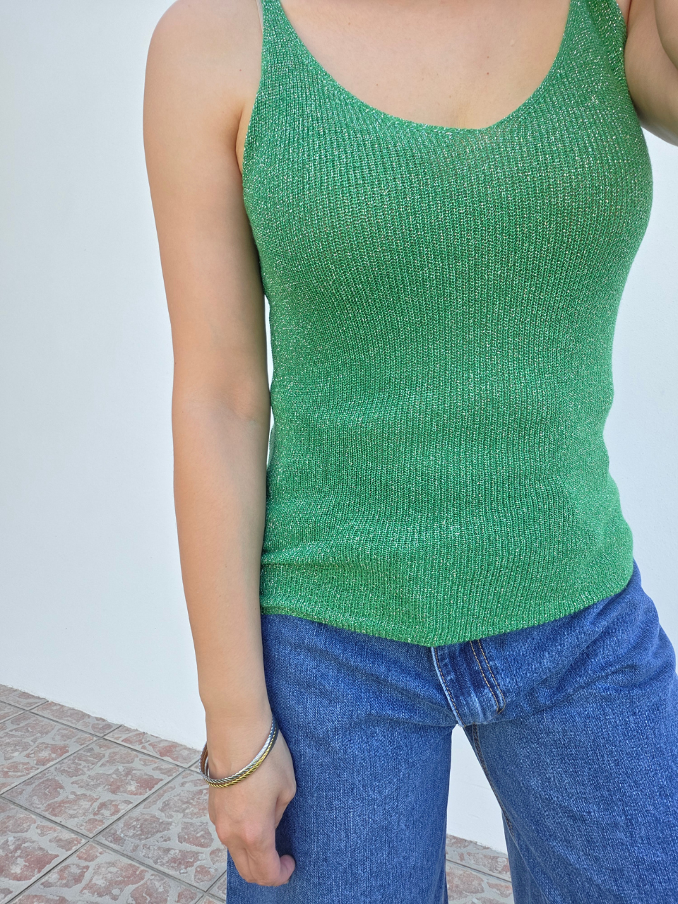 Débardeur lurex femme