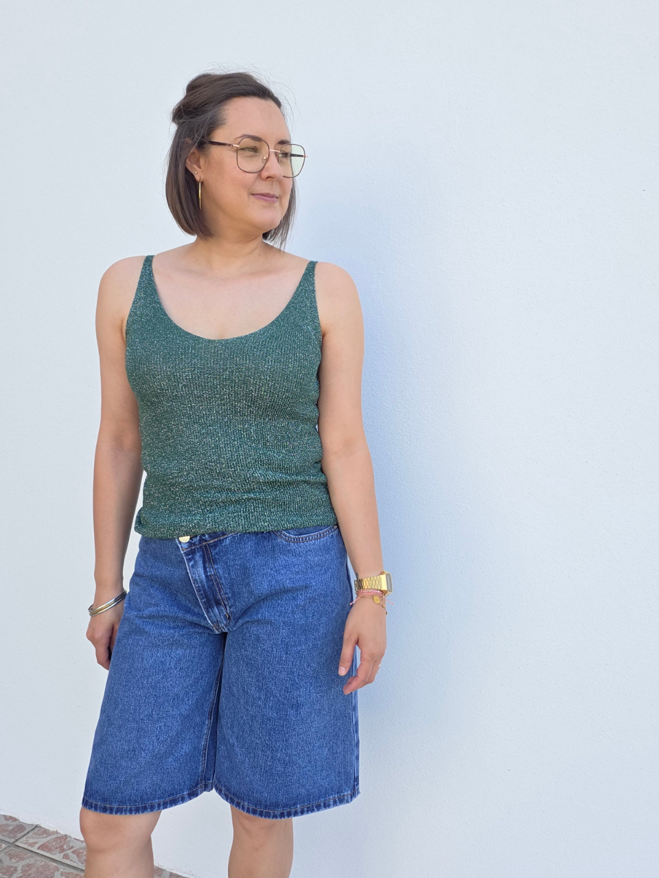 Débardeur lurex femme