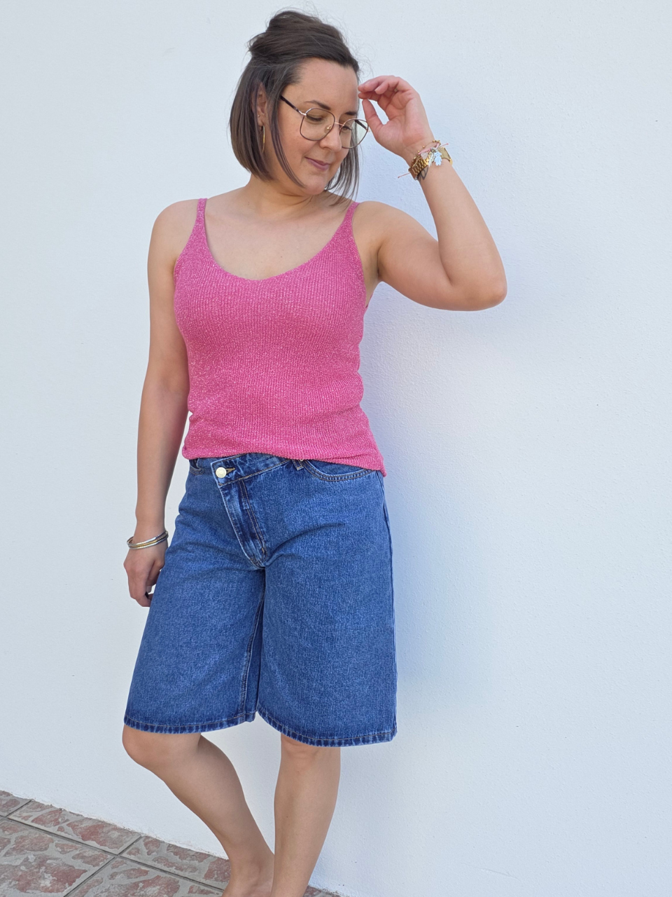 Débardeur lurex femme