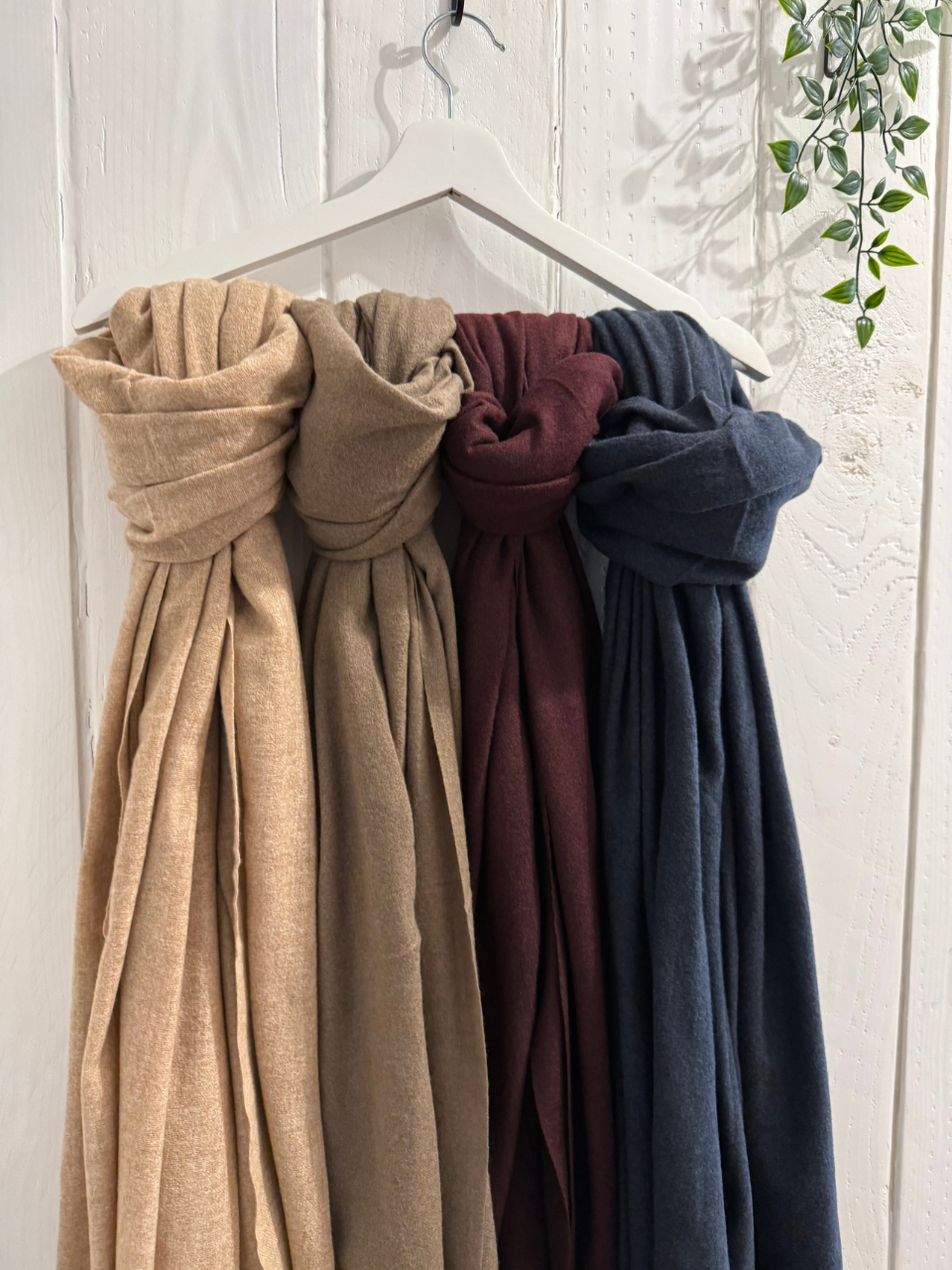 Écharpe douce en cachemire et viscose – 4 coloris