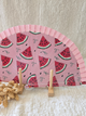 Éventail imprimé fruit et léopard – 10 modèles colorés