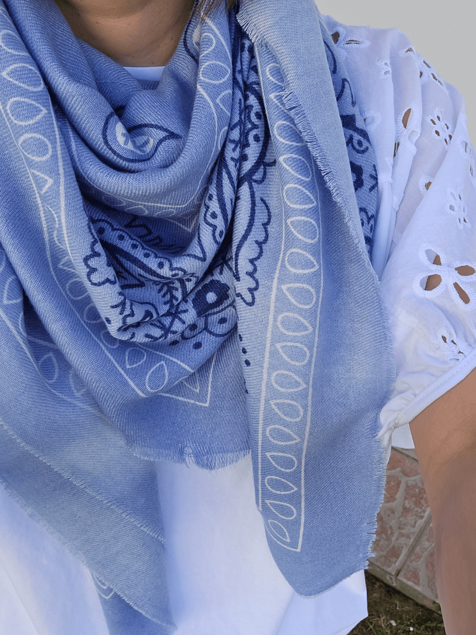 Foulard bandana femme – carré 115×115 cm