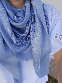 Foulard bandana femme – carré 115×115 cm