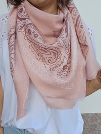 Foulard bandana femme – carré 115×115 cm