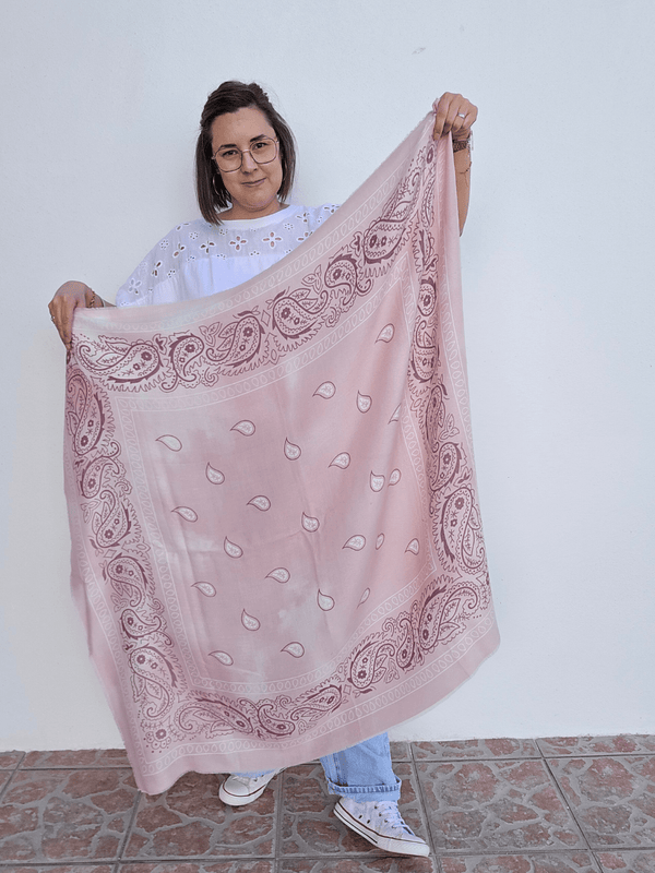 Foulard bandana femme – carré 115×115 cm