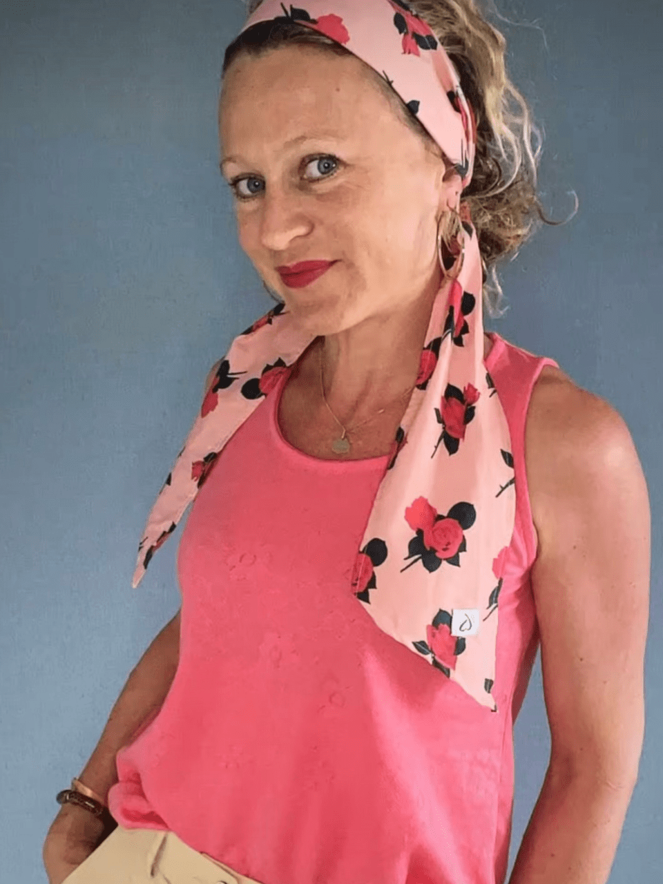 Foulard cravate imprimé – Accessoire multifonction Love By MD