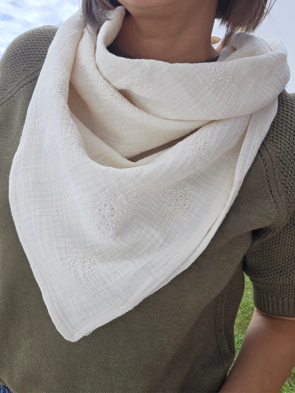 Foulard femme artisanal Mellinette