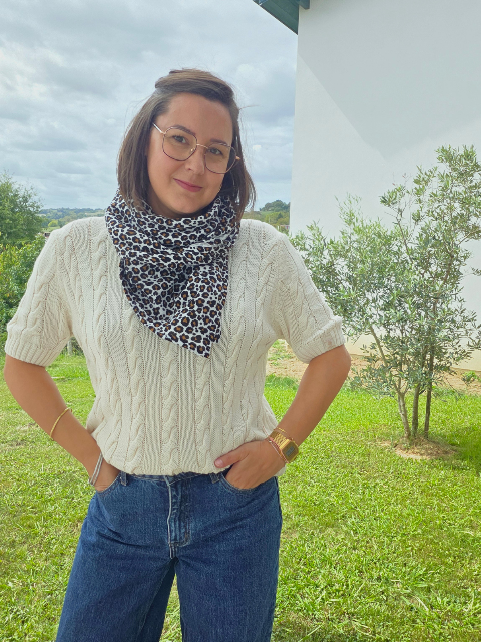 Foulard femme artisanal Mellinette