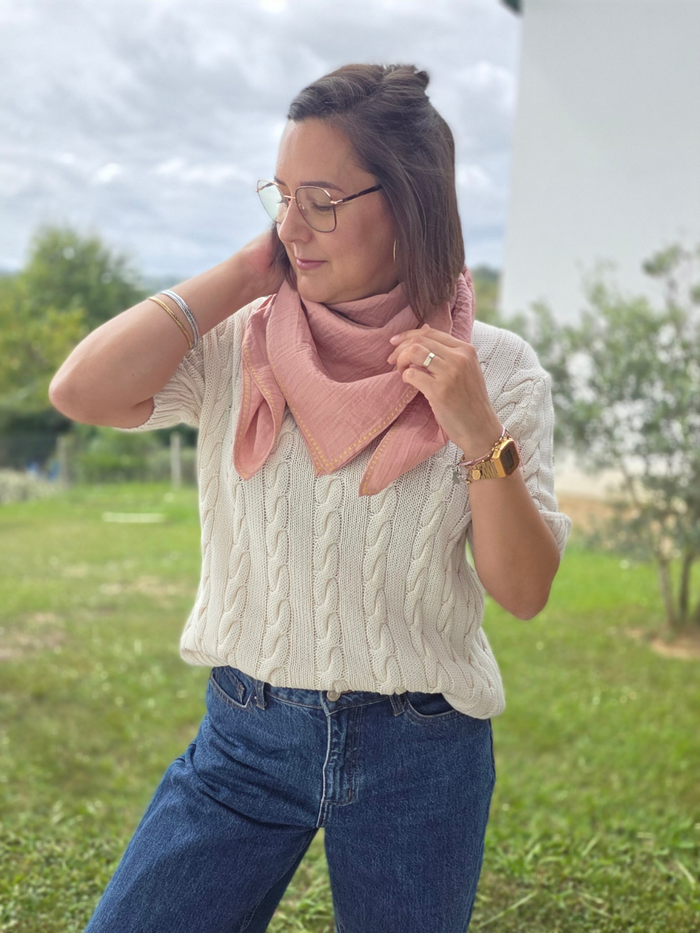 Foulard femme artisanal Mellinette