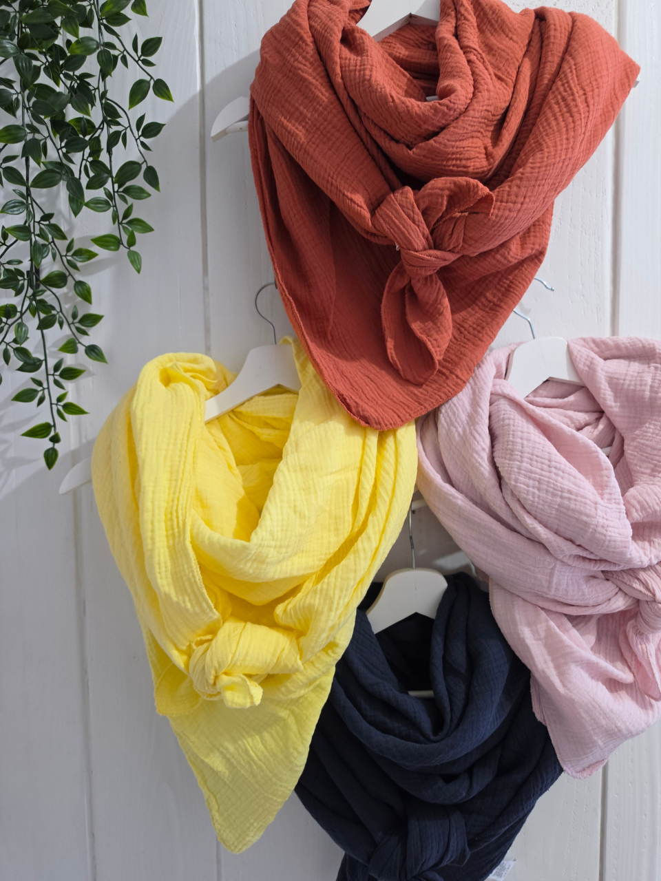 Foulard gaze de coton tendance