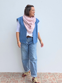 Foulard femme en gaze de coton – 4 coloris