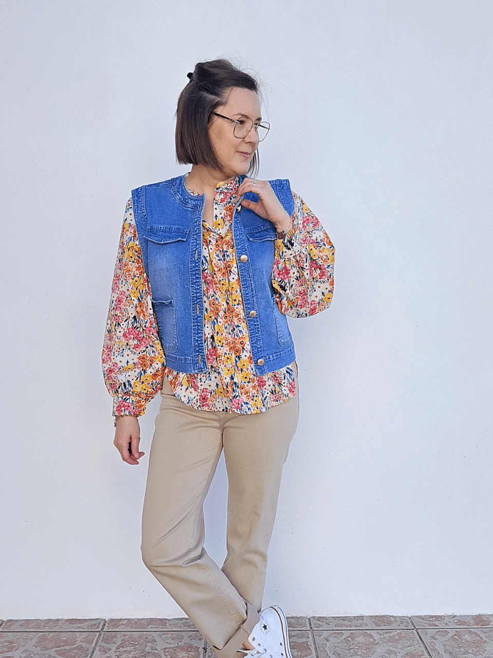 Gilet en jean sans manches