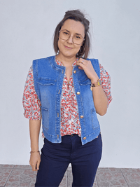 Gilet en jean sans manches