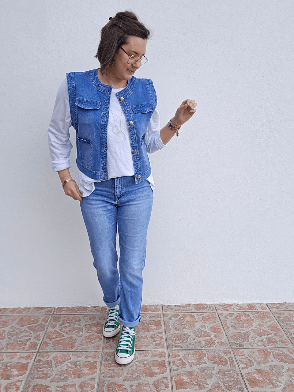 Gilet en jean sans manches