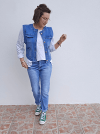 Gilet en jean sans manches
