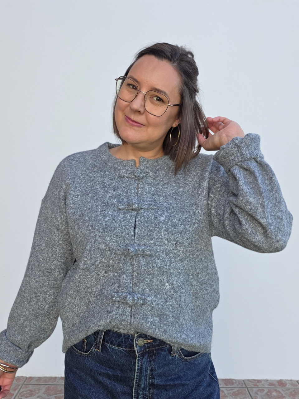 gilet gris bouton pankou