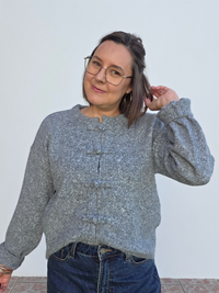 gilet gris bouton pankou