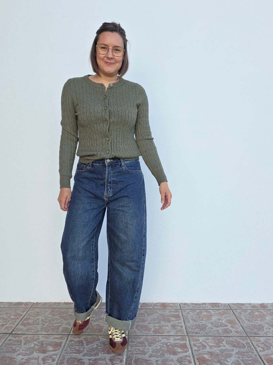 Look gilet kaki femme