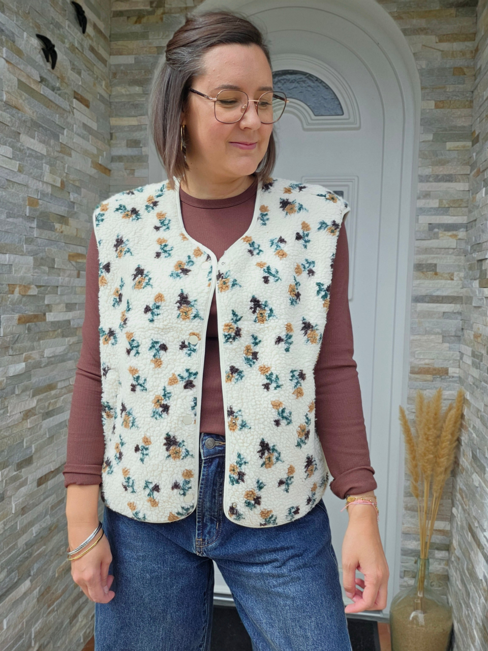 veste sans manches moumoute femme