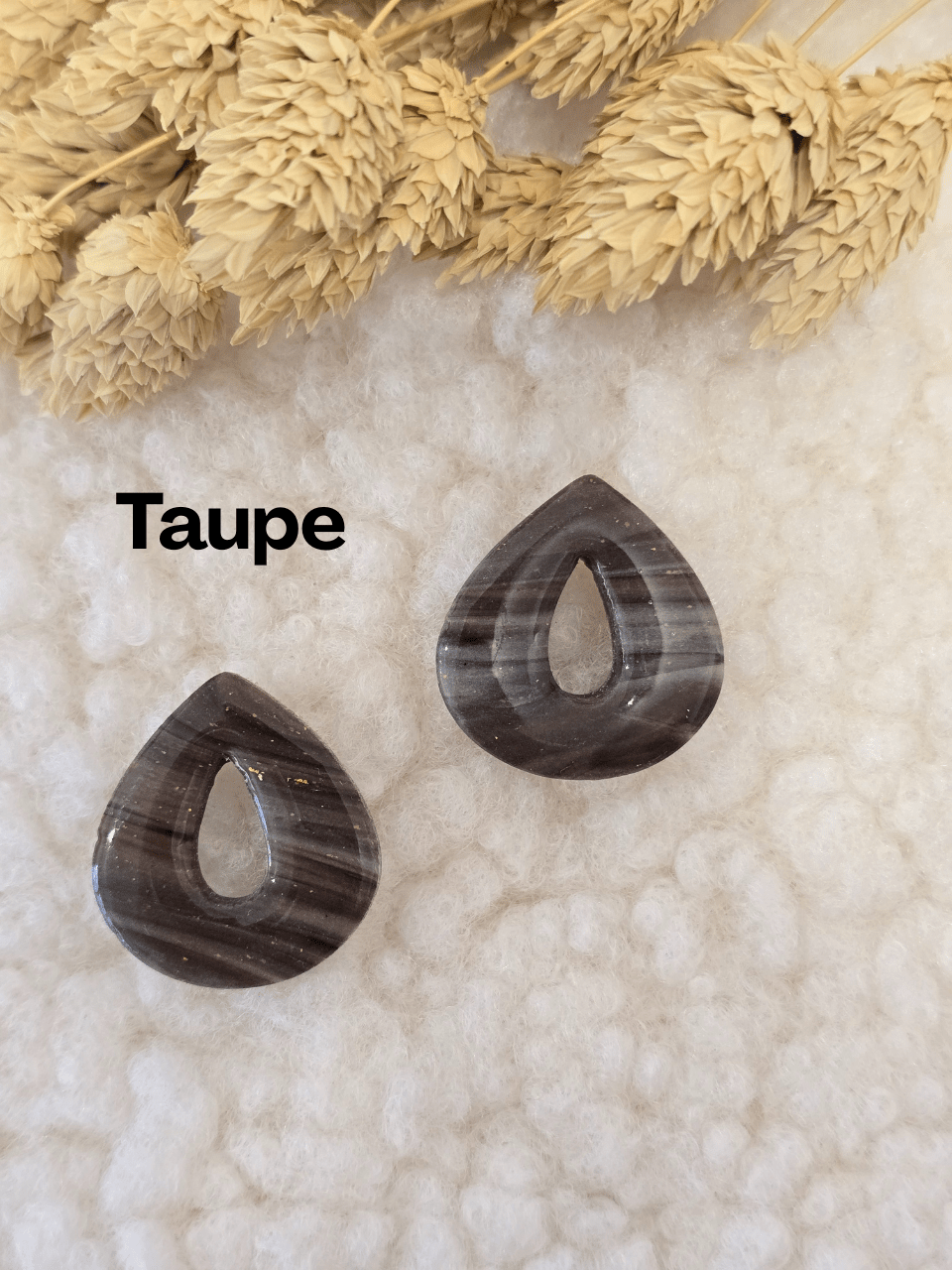 Pampilles goutte en Argile Polymère – Petit Trésor